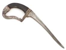 Antique Indian Pesh-Kabz Dagger Elephant Head Hilt