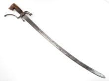 Antique Islamic Arabic Moroccan Arab NIMCHA Sword, Fine Carved Handle.