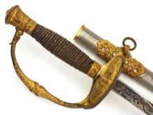 Fine American Civil War M1860 Officer Sword