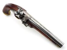 Dutch Napoleonic Flintlock Naval Pistol marked BRAKEL VLISSINGEN circa 1790