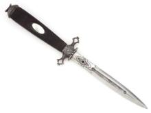FINE Napoleonic French Naval Officers Navy Dirk Dagger. Pierced Blade