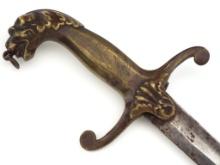 Antique British Napoleonic era Shamshir Sword Bandsman Musician.