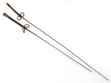 Pair 19th Century German Fencing Foils NY and Boston Retailer Marked