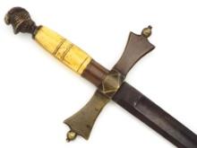 American Civil War era Model 1850 US Militia Officer's Sword