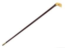 Antique Walking Cane with FINE Carved Handle