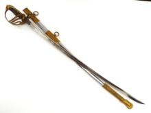 Fine American PRESENTATION Grade M1902 Officer's Eagle Head Sword, German Made Etched Blade