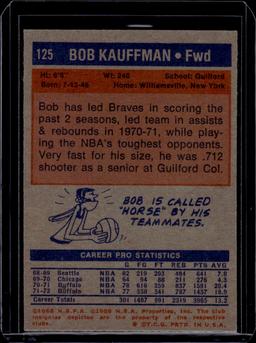 Bob Kauffman 1972-73 Topps #125