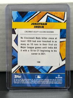 Jonathan India 2021 Topps Fire Gold Minted Rookie RC Parallel #106