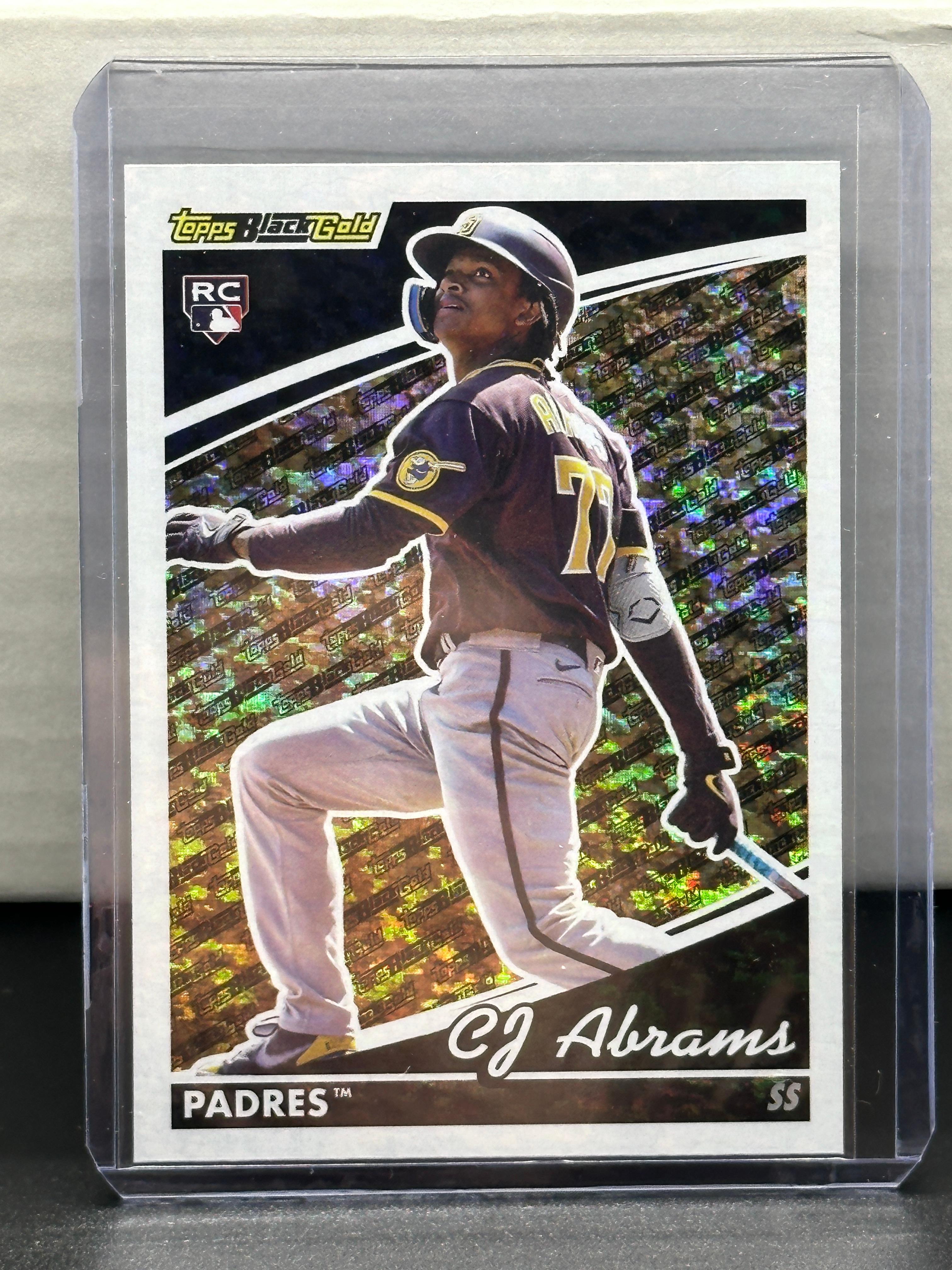 CJ Abrams 2022 Topps Black Gold Insert Rookie RC #BG-13