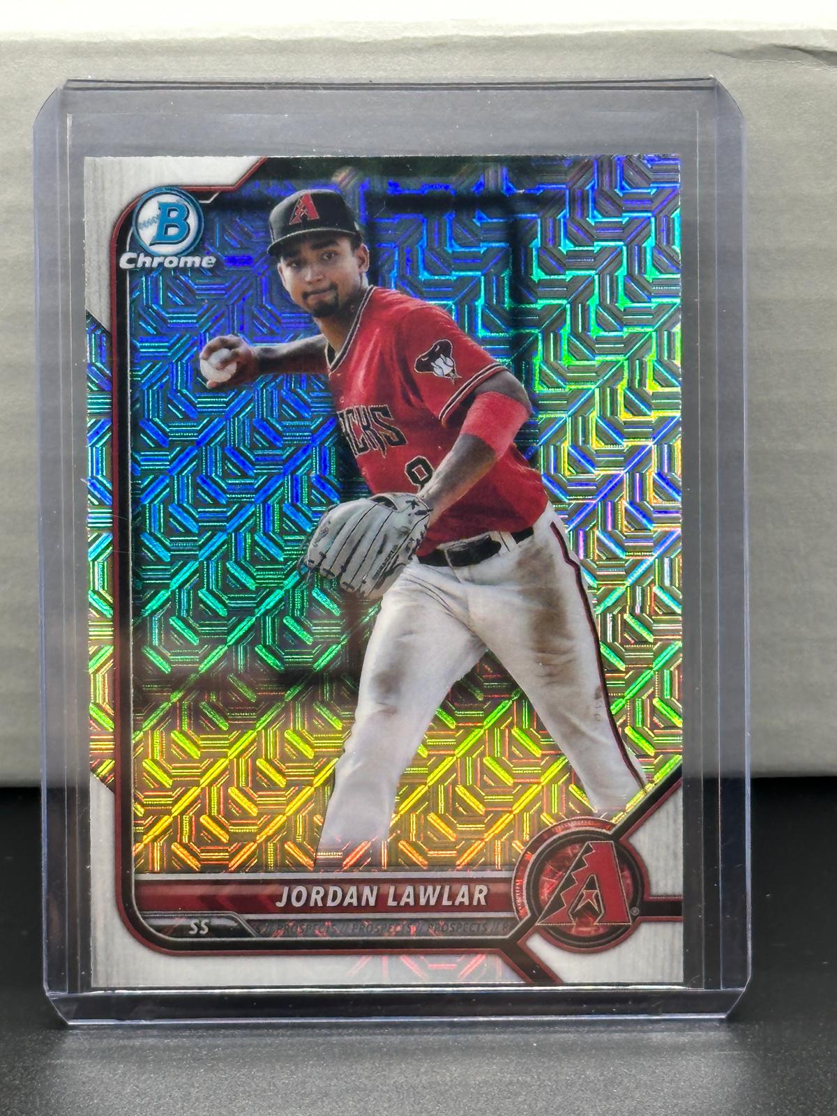 Jordan Lawlar 2022 Bowman Chrome Mega Box Mojo Refractor #BCP-141