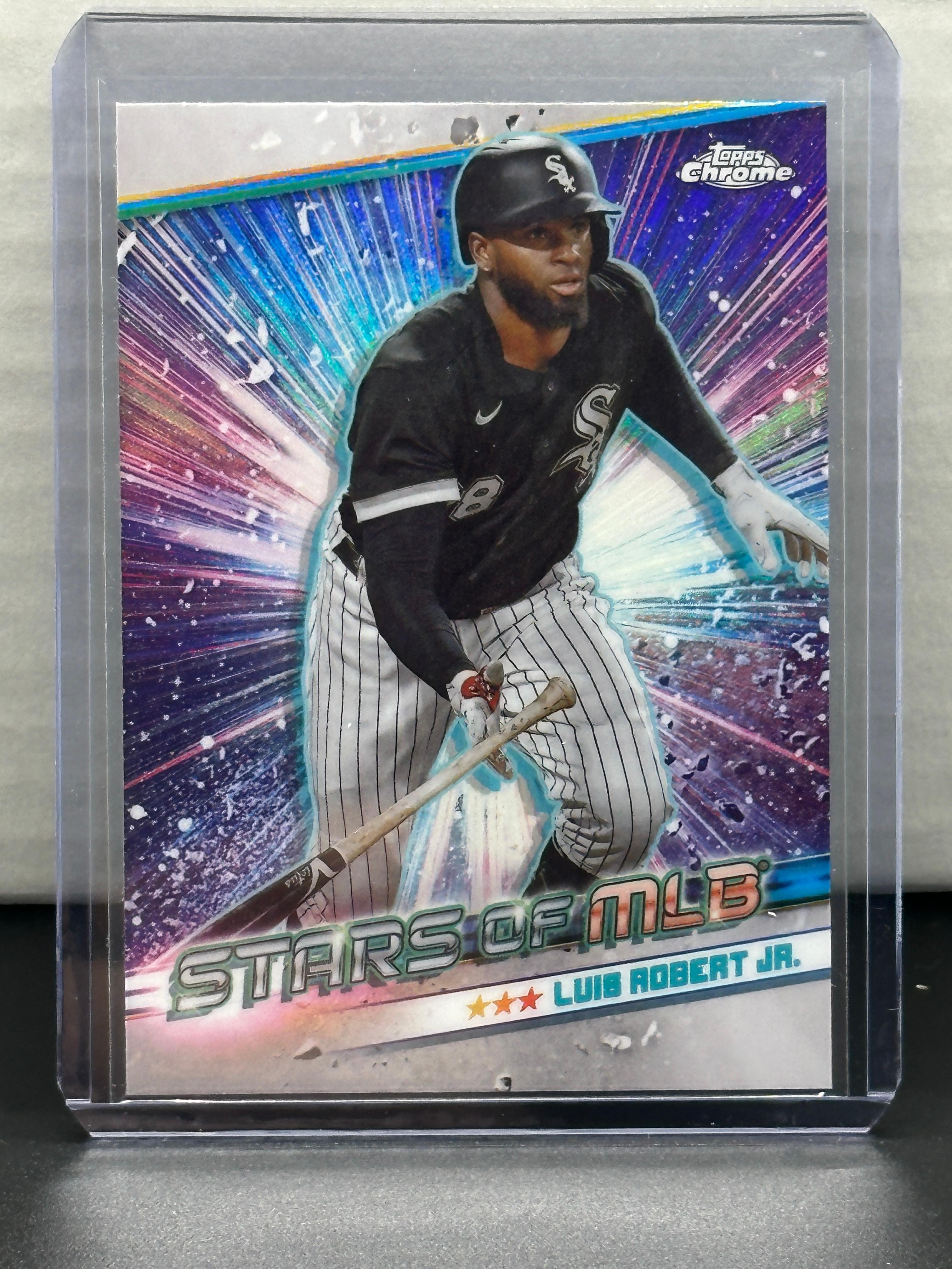 Luis Robert Jr. 2024 Topps Chrome Stars of MLB Refractor Insert #CSMLB-6