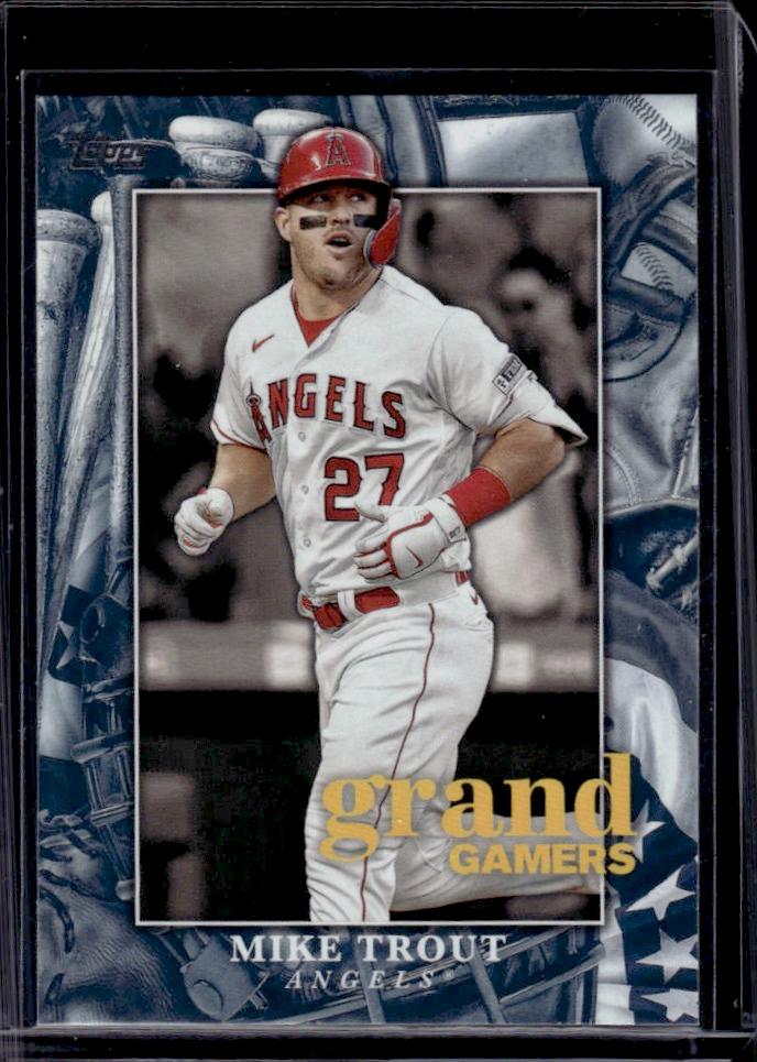 Mike Trout 2024 Topps Grand Gamers Blue Parallel Insert #GOG-20