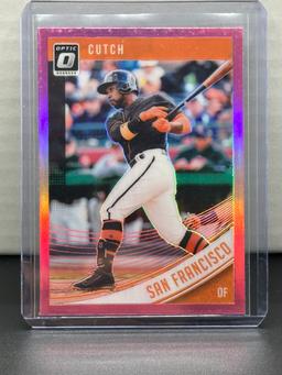 Andrew McCutchen 2018 Panini Donruss Optic Nicknames Variation Pink Prizm Parallel #125