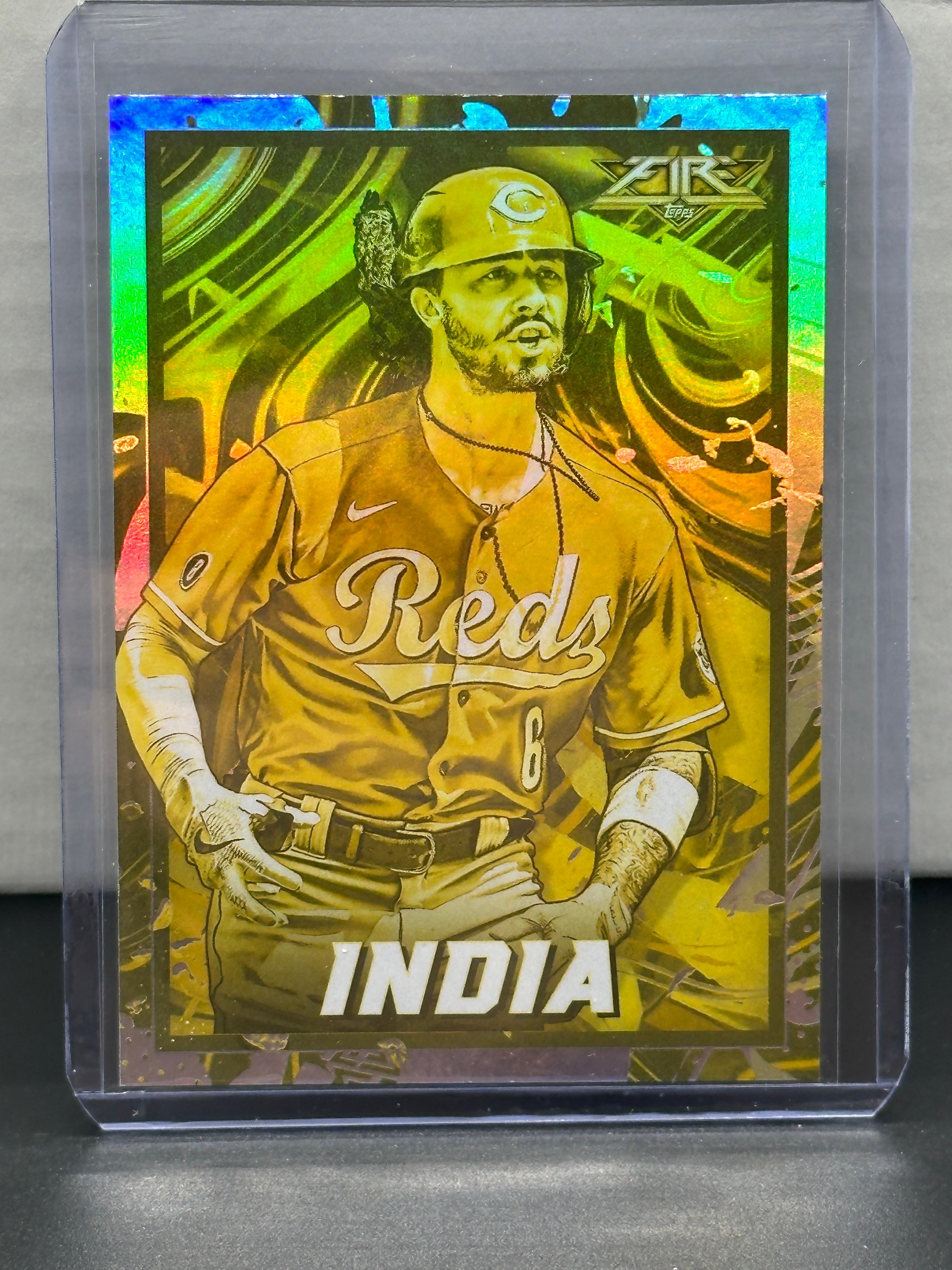 Jonathan India 2022 Topps Fire Gold Minted Parallel #59