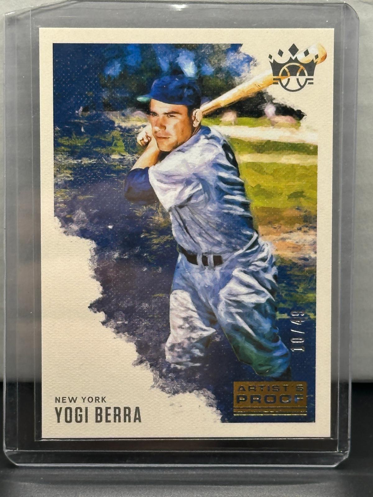 Yogi Berra 2020 Panini Diamond Kings Artist's Proof (#10/49) Parallel #12