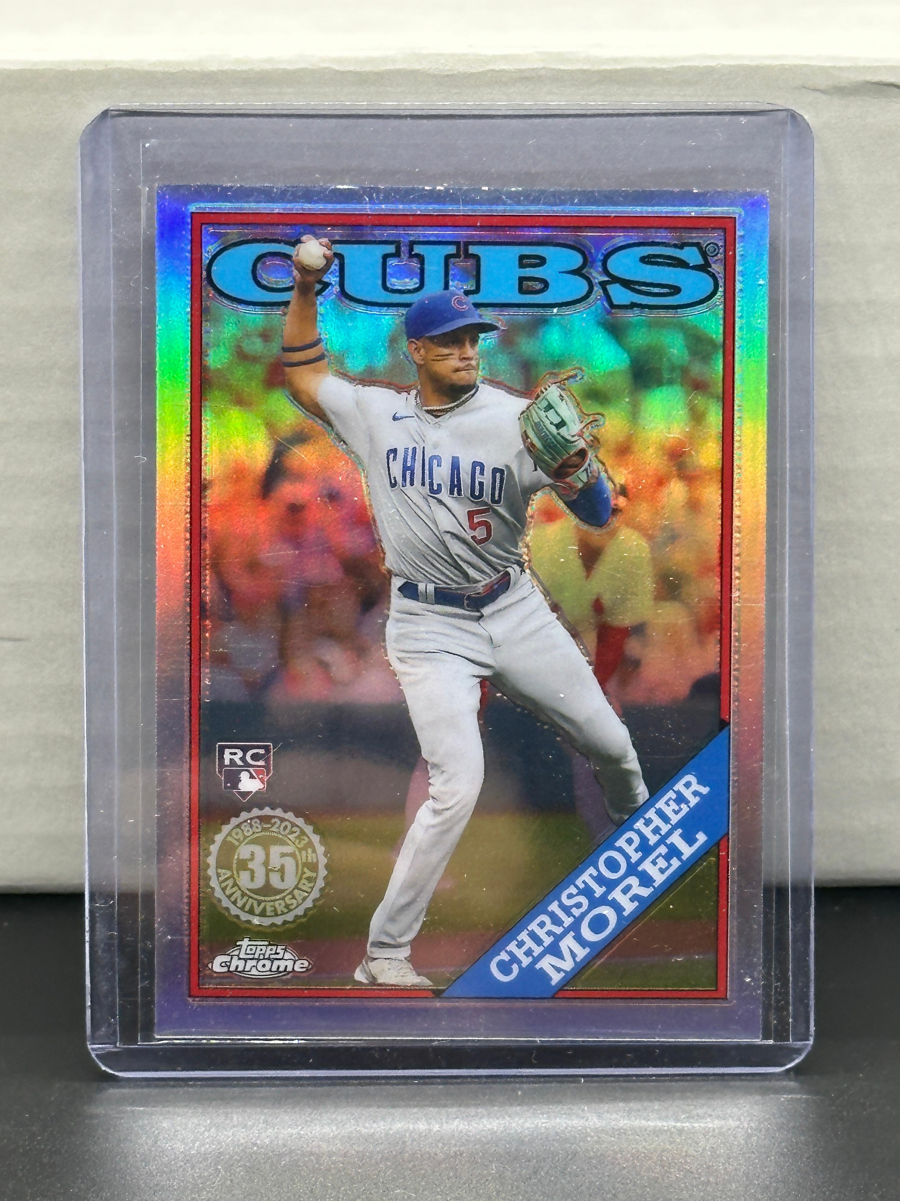 Christopher Morel 2023 Topps Chrome 1988 Design Refractor Rookie RC Insert #88BC-20