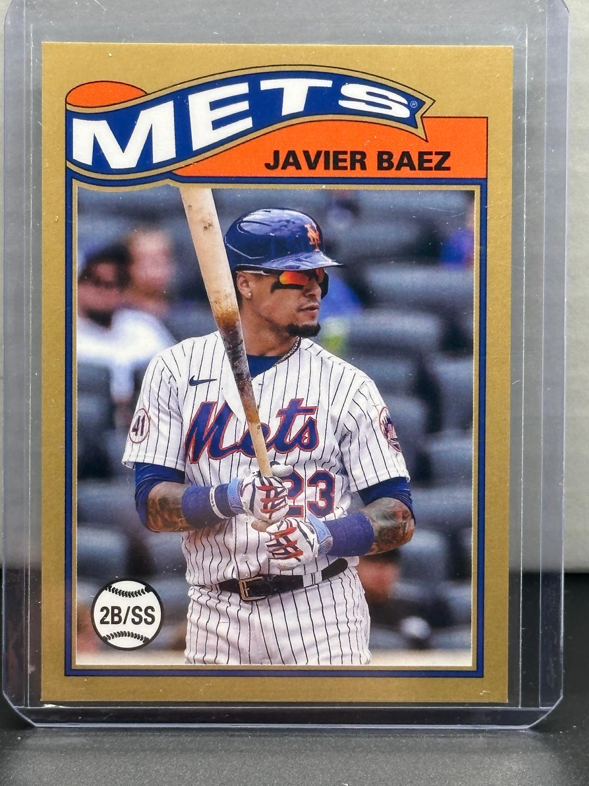 Javier Baez 2021 Topps UK Edition 1978-79 Design Gold (#12/25) Insert Parallel #SR-6