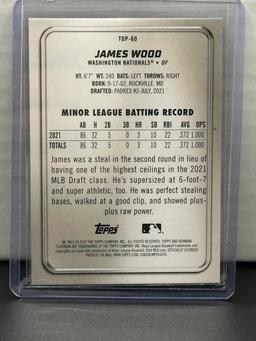 James Wood 2022 Bowman Platinum Top Prospect Rookie #TOP-60