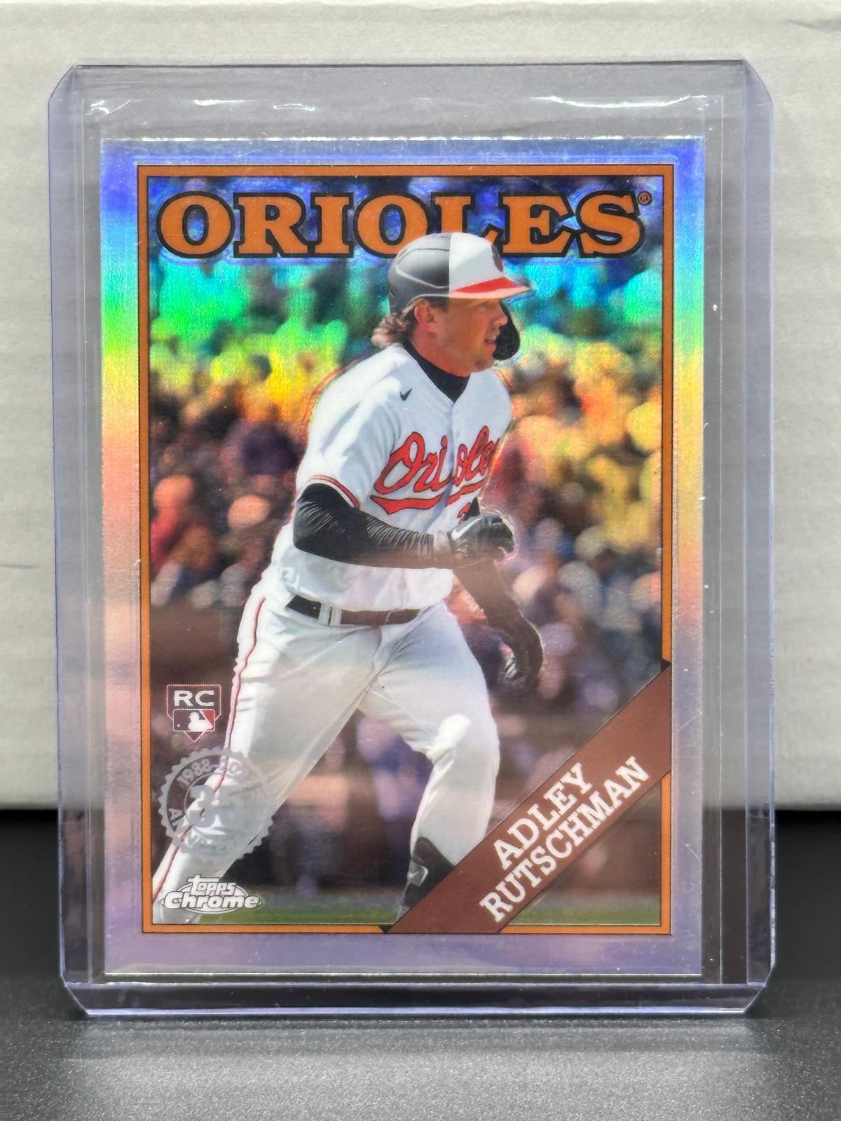 Adley Rutschman 2023 Topps Chrome 1988 Design Refractor Rookie RC #88CU-19