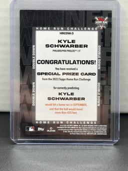 Kyle Schwarber 2023 Topps Home Run Challenge (#54/301) Double Down Winner #HRCDW-3