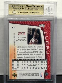 Michael Jordan 2001-02 Upper Deck MJ's Back BGS 9.5 GEM MINT #MJ7