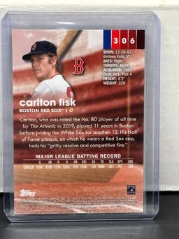 Carlton Fisk 2020 Topps Stadium Club X-Fractor Refractor #306