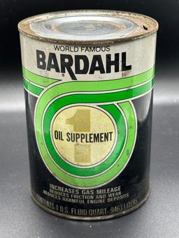 Bardahl Oil Supplement Can 1 Quart Empty