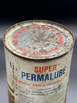 American Standard Super Permalube Motor Oil 1 Quart Full Can