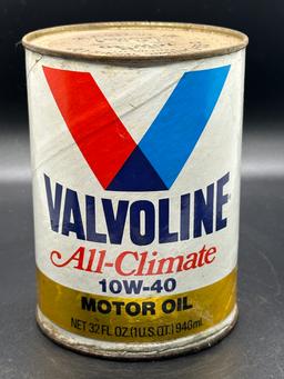 Valvoline All-Climate Motor Oil Can 1 Quart Full Can