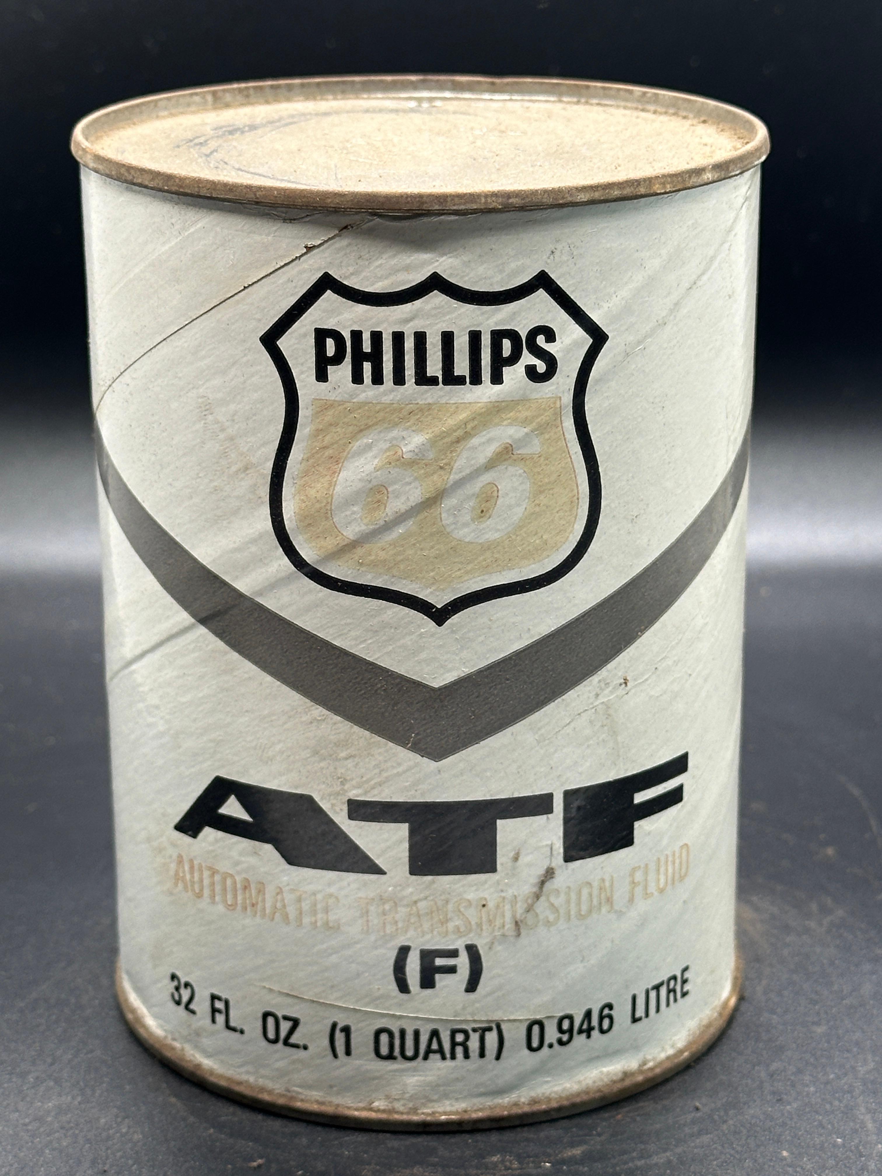 Phillips 66 ATF Automatic Transmission Fluid 1 Quart Empty Can