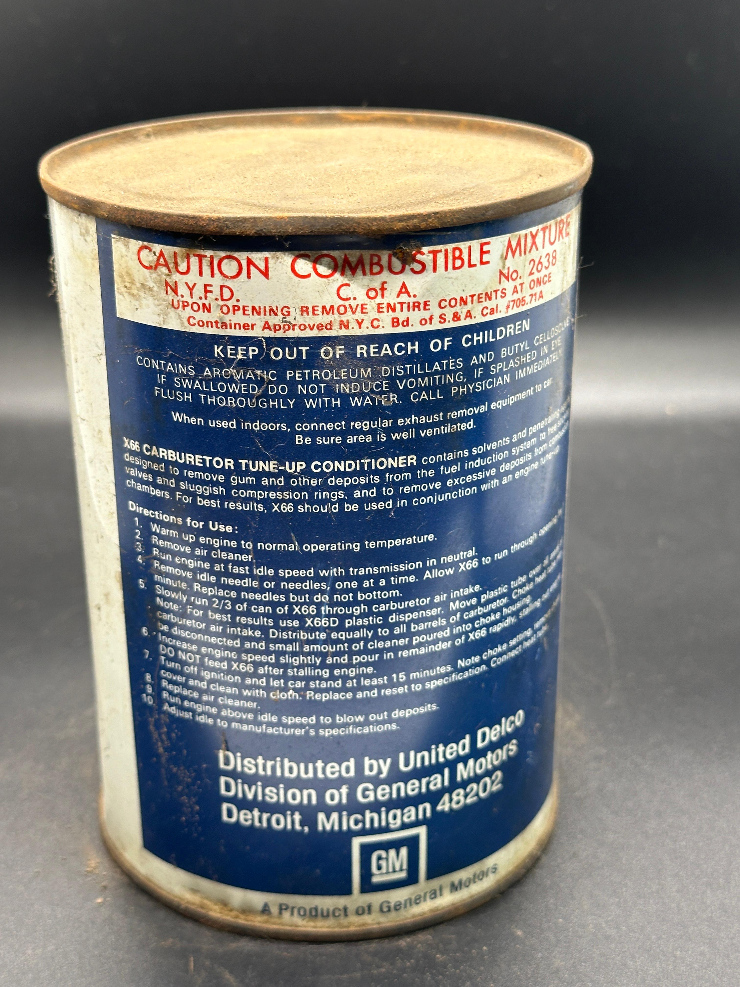 Delco Carburetor Tune-Up Conditioner 1 Quart Full Can