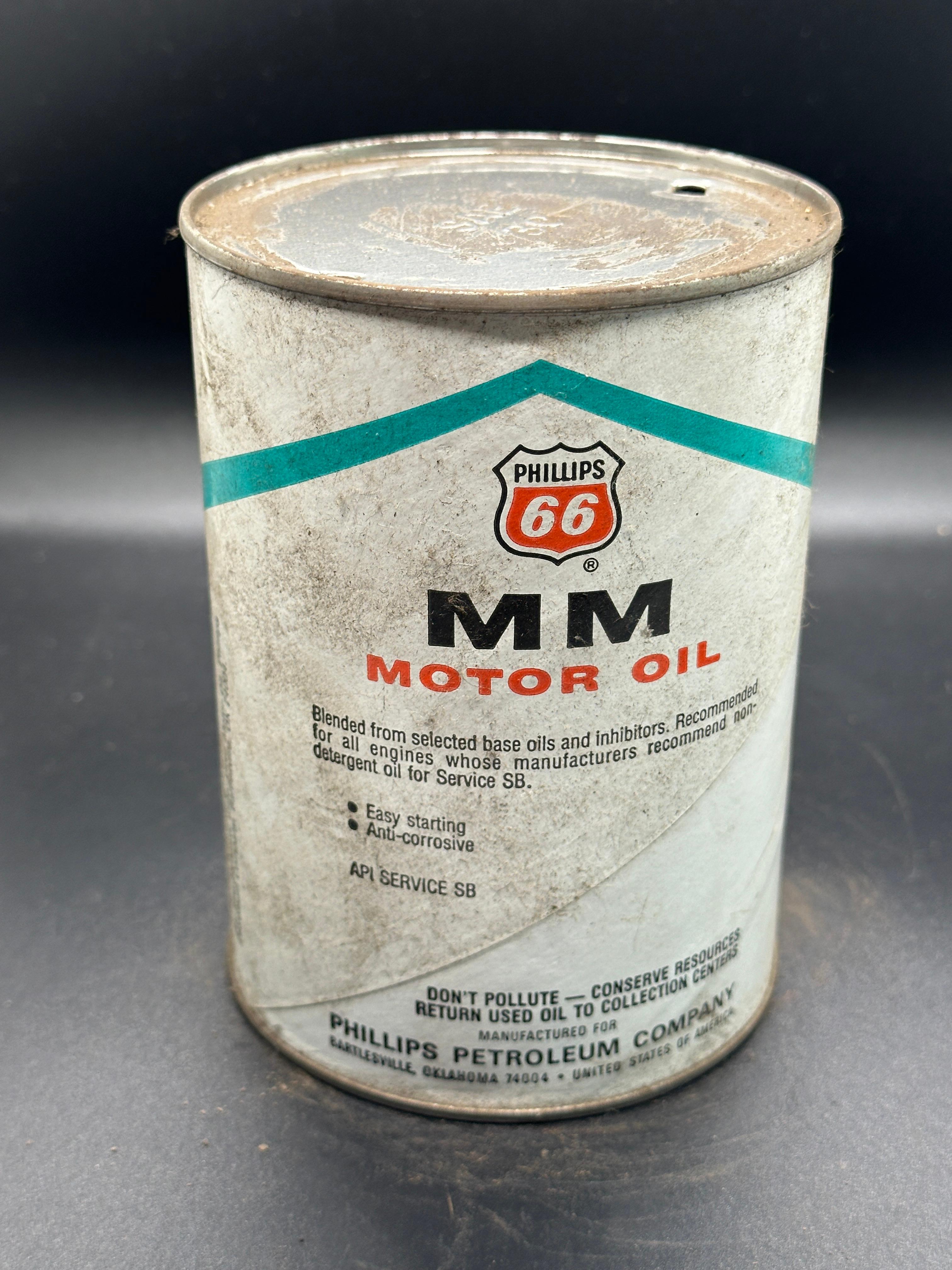 Phillips 66 MM Motor Oil 1 Quart Empty Can