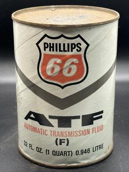 Phillips 66 ATF Automatic Transmission Fluid 1 Quart Empty Can