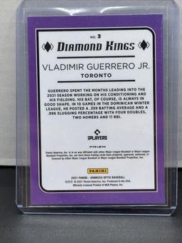 Vladimir Guerrero Jr. 2021 Panini Donruss Optic Diamond Kings Silver Prizm Insert Parallel #3