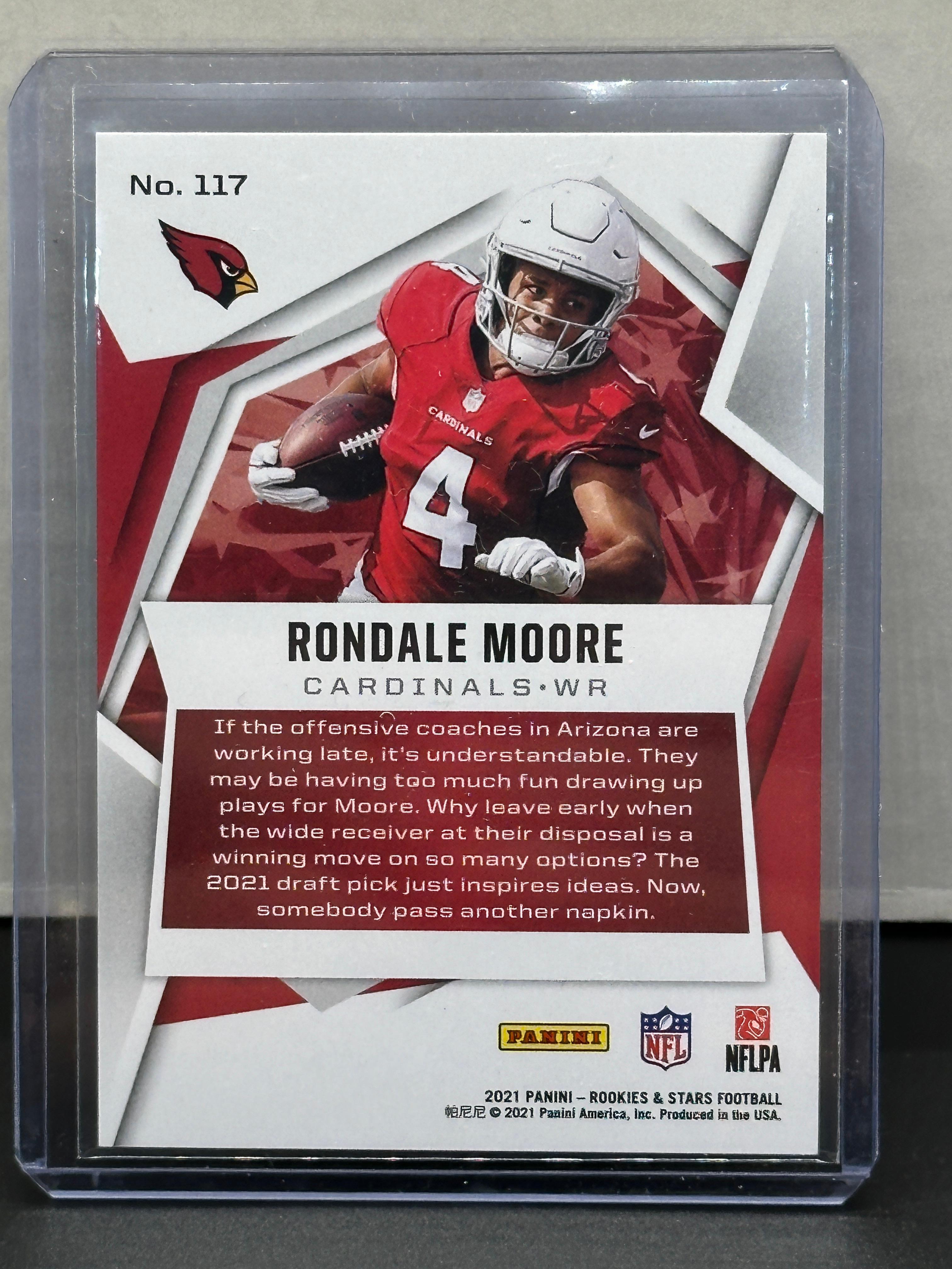 Rondale Moore 2021 Panini Rookies and Stars Orange (#71/99) Foil Rookie RC Parallel #117