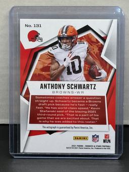 Anthony Schwartz 2021 Panini Rookies and Stars Foil (#200/249) Rookie RC Auto #131