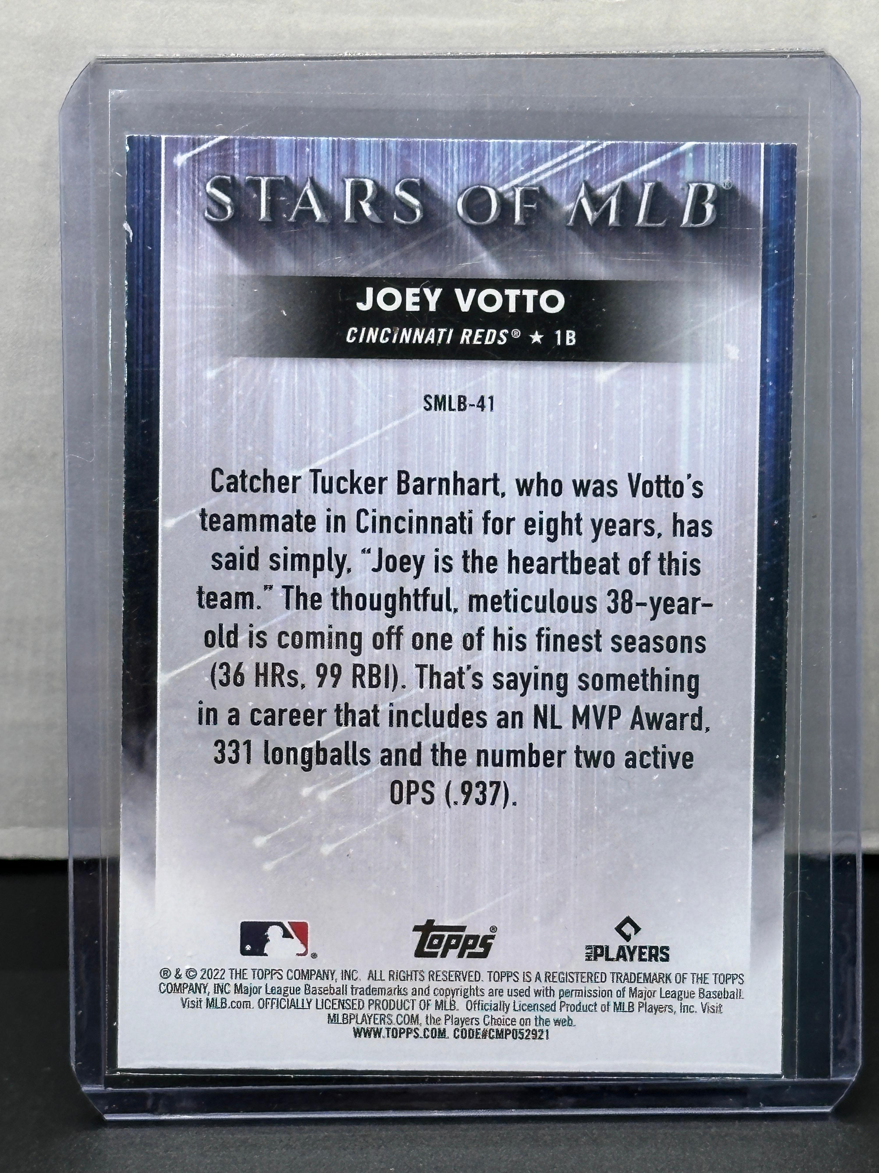 Joey Votto 2022 Topps Satrs of MLB Insert #SMLB-41