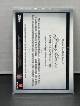 Jimmy Clausen 2010 Topps Tribute Authentic Palyer Worn Relics (#31/45) Rookie RC Insert #QR-JC