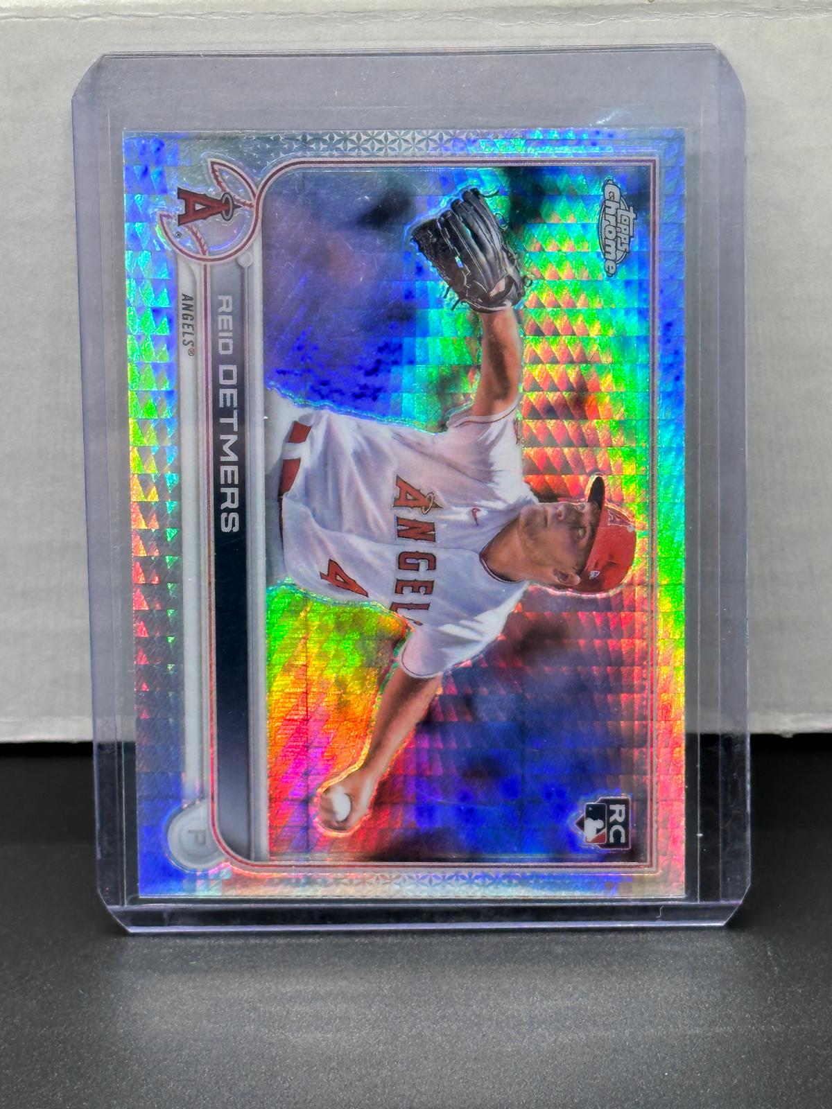 Reid Detmers 2022 Topps Chrome Rookie RC Prism Refractor #79