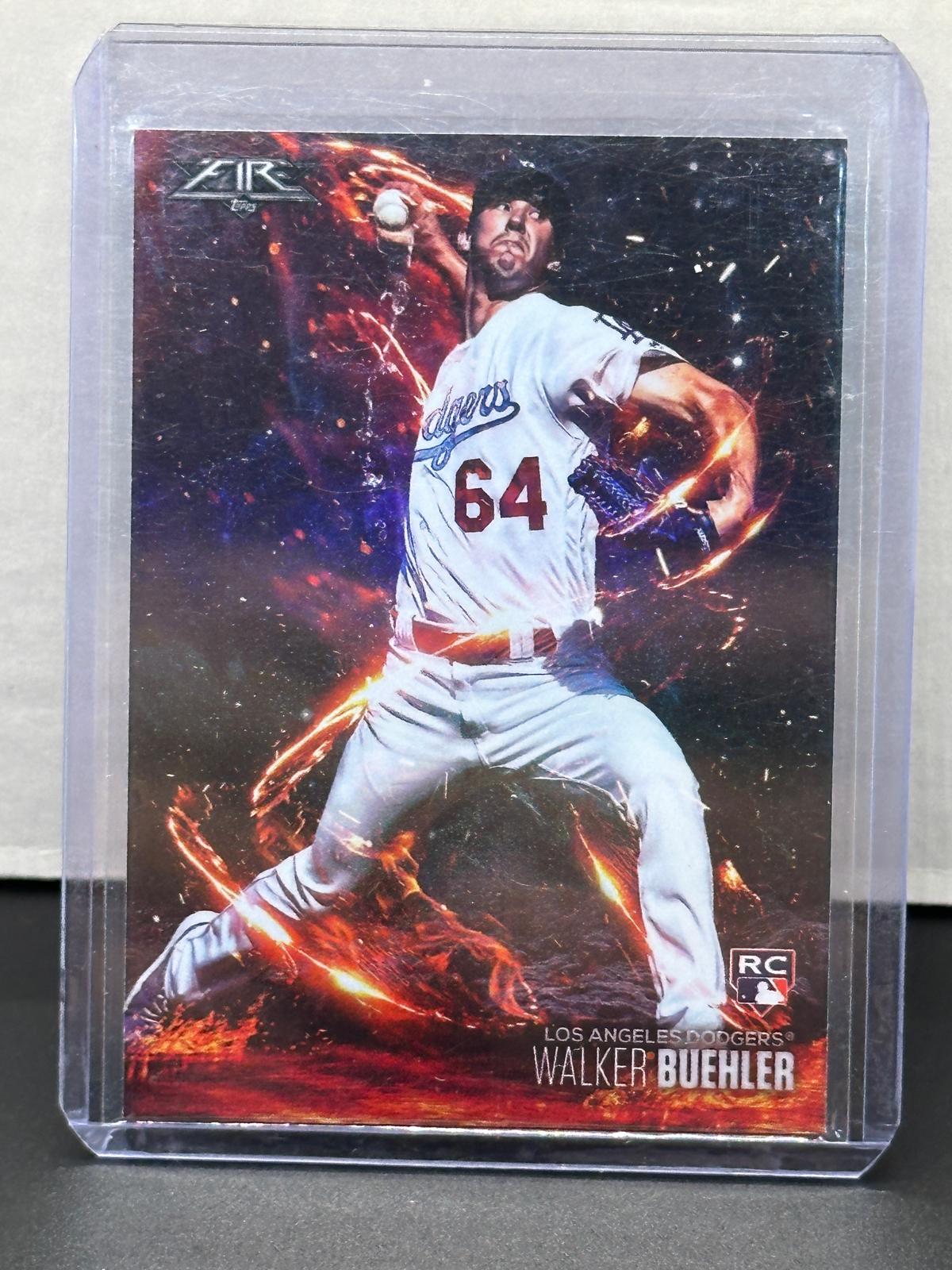 Walker Buehler 2018 Topps Fire Flame Throwers Rookie RC Insert #FT-10
