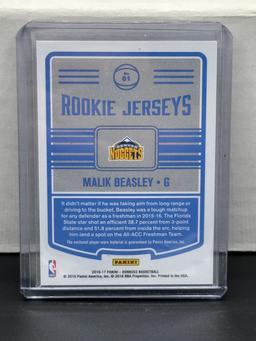 Malik Beasley 2016-17 Panini Donruss Rookie Jerseys Patch RC #81