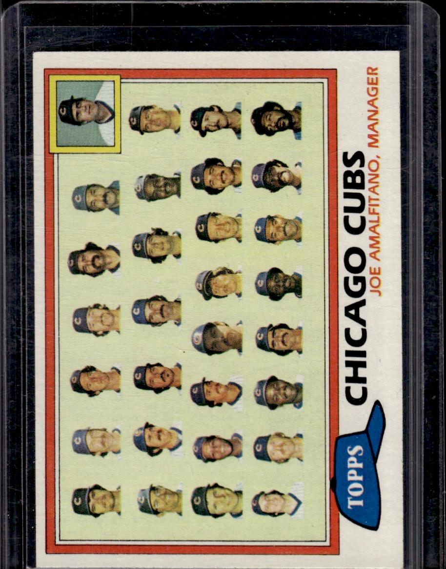 Chicago Cubs Team Card 1981 Topps #676