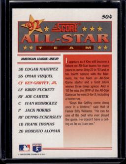 Ken Griffey Jr. 1993 1992 Score All Star Team #504