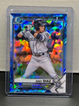 Eddy Diaz 2020 Bowman Chrome Sapphire Rookie RC #BCP-33