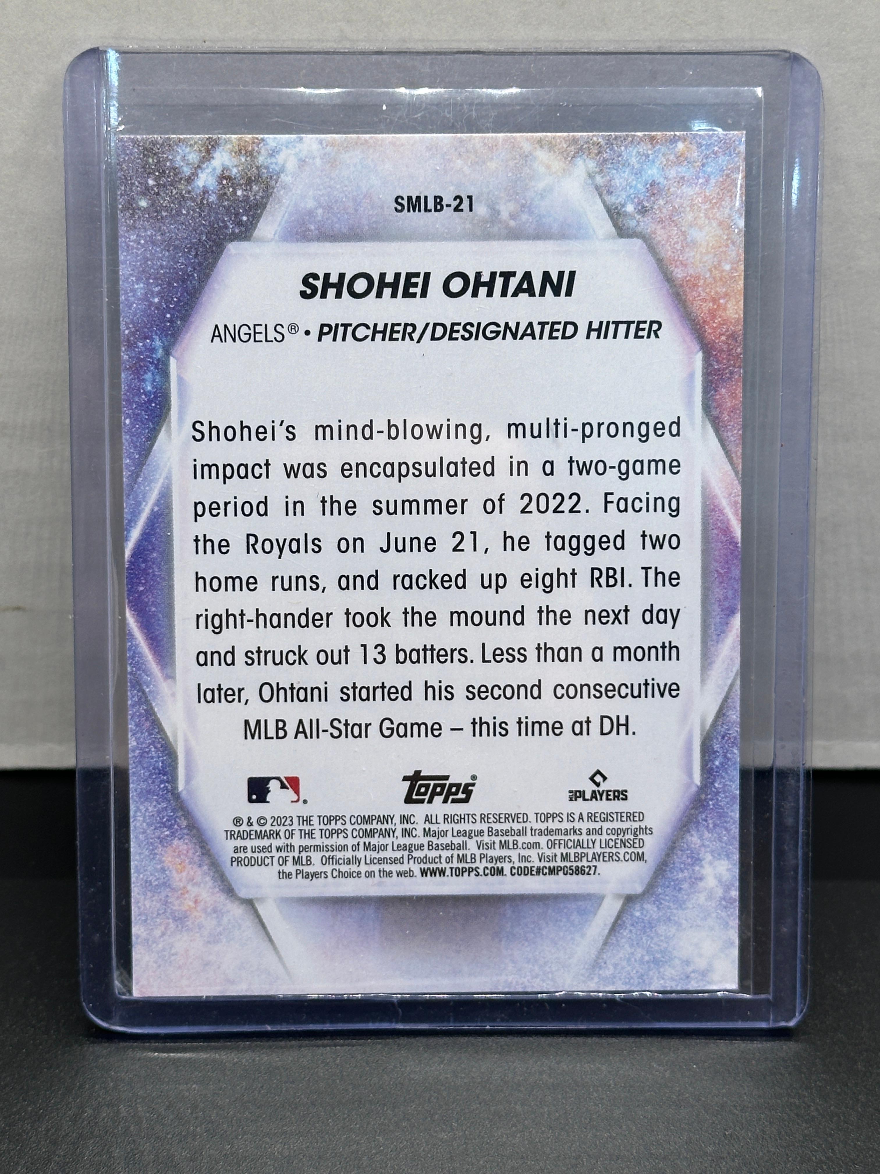 Shohei Ohtani 2023 Topps Stars of MLB Insert #SMLB-21