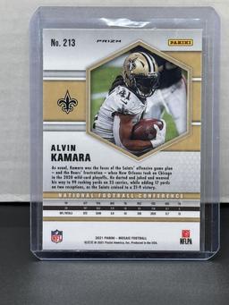 Alvin Kamara 2021 Panini Mosaic Silver Mosaic Prizm Parallel #213