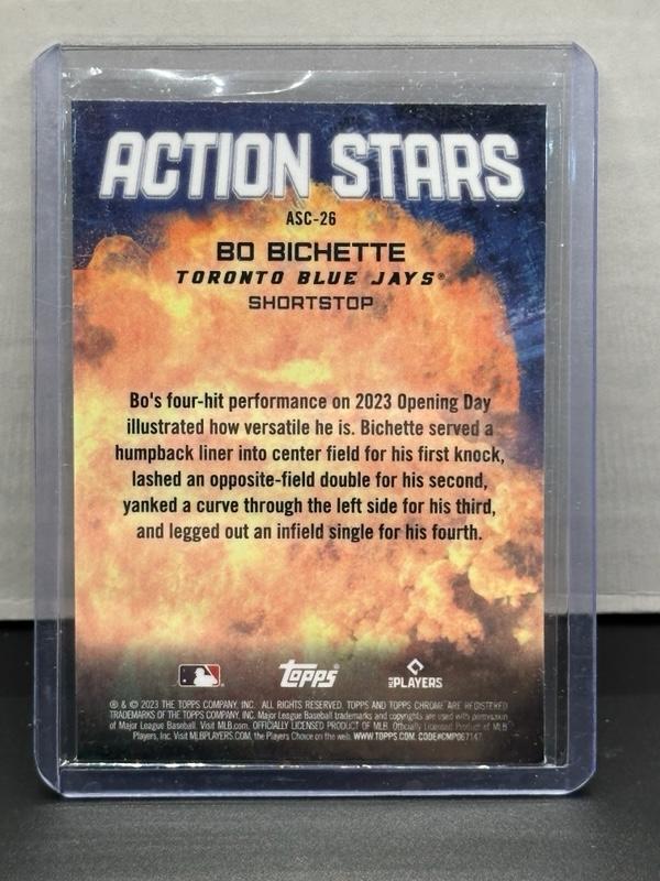 Bo Bichette 2023 Topps Chrome Action Stars Refractor Insert #ASC-26