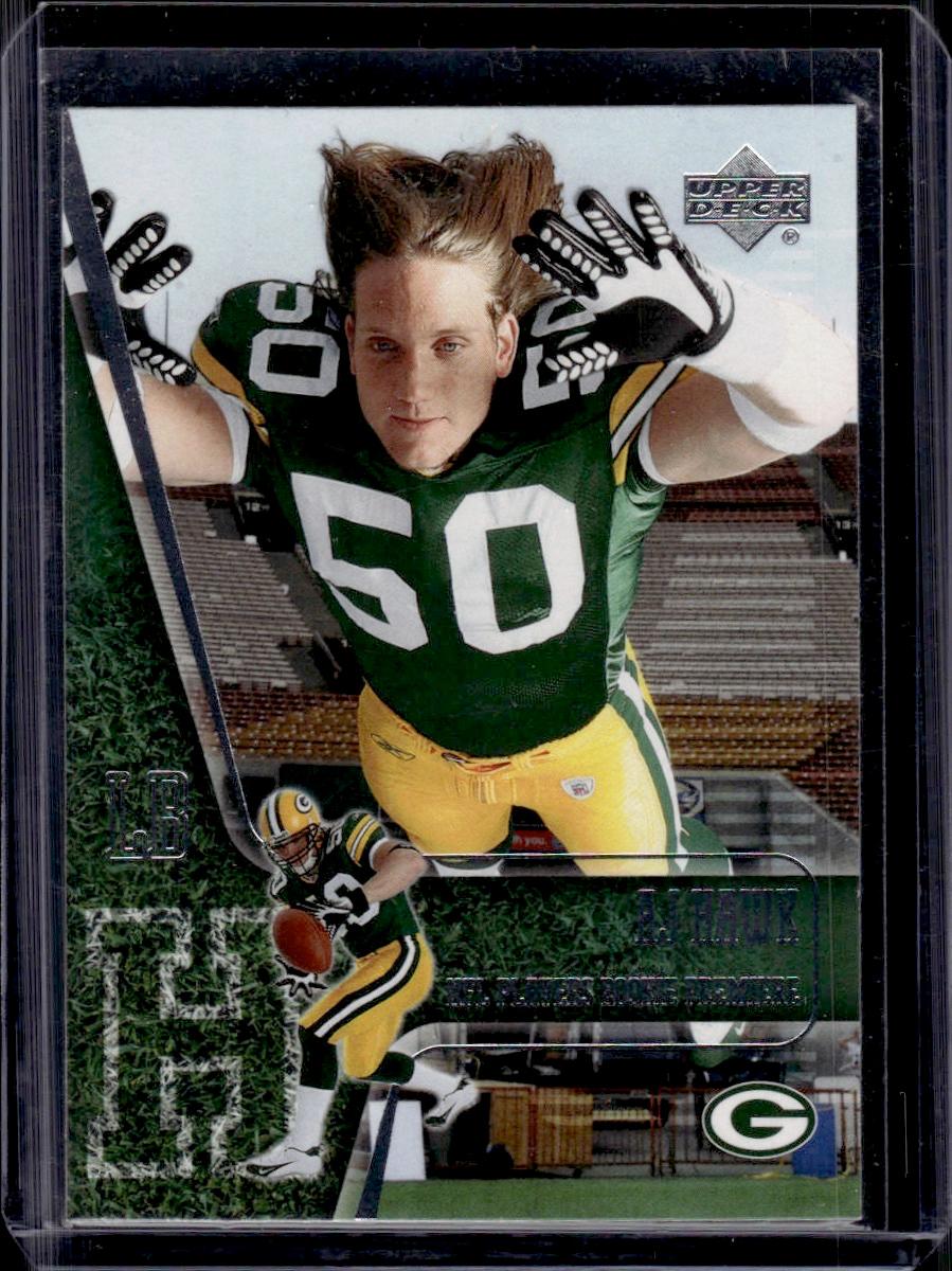 AJ Hawk 2004 Upper Deck Rookie RC #8