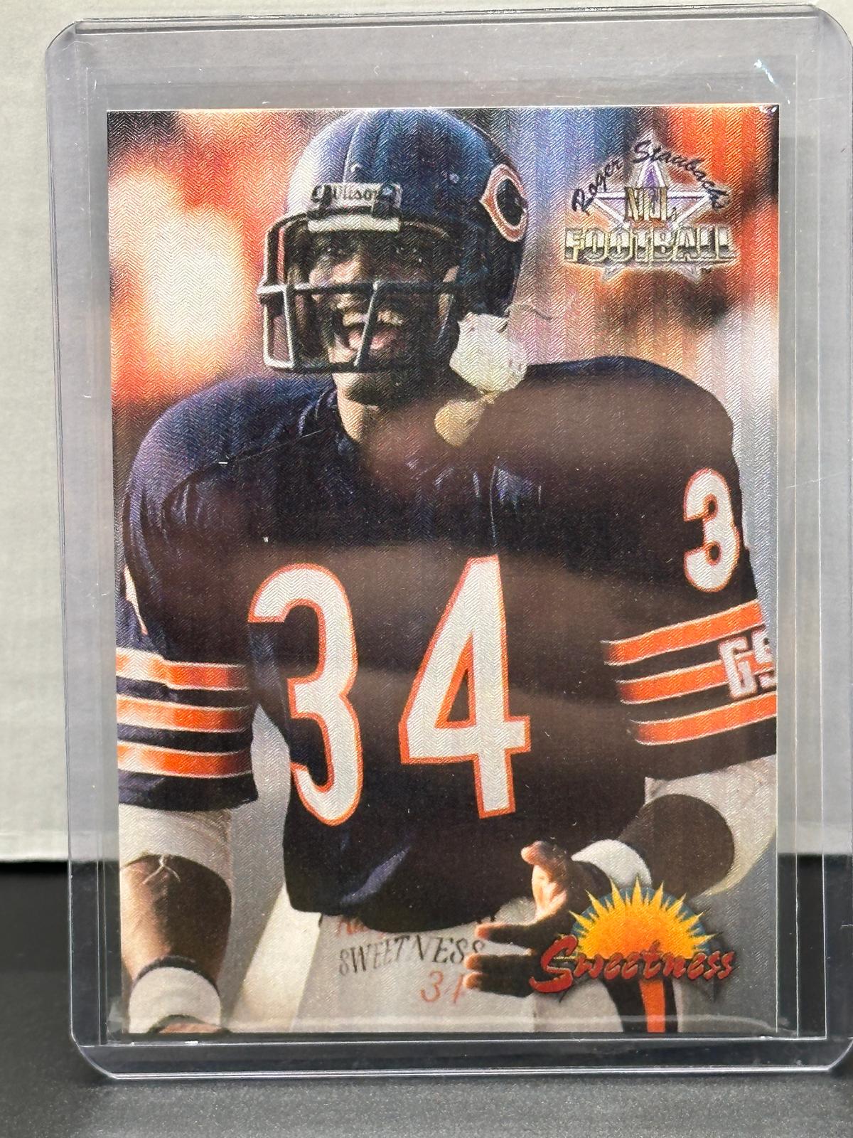 Walter Payton 1994 Ted Williams Roger Staubachs NFL Football #WP1