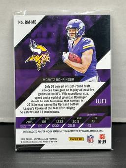 Moritz Bohringer 2016 Panini Unparalleled Triple Materials (#8/25) Patch Insert #RM-MB